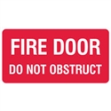 FIRE SIGN FIRE DOOR DO NOT OBST.. SS