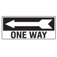 D.SIGN ONE WAY ARR/L 450X180 POLY