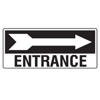 D.SIGN ENTRANCE ARR/R 450X180 MTL