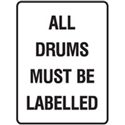 DANG GOODS SIGN ALL DRUMS..300X450 MTL