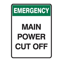 EMERGENCY MAIN POWER CUT OFF 300X450 MTL