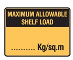 MAXIMUM ALLOWABLE SHELF..450X300 POLY