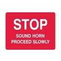 STOP SOUND HORN PROCEED.. 600X450 POLY