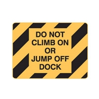 DO NOT CLIMB OR JUMP OFF..450X300 POLY
