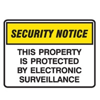 SECURITY SIGN THIS PROPERT..600X450 POLY