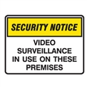 SECURITY SIGN VIDEO SURVEI..450X300 POLY