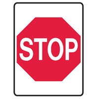 TRAF SIGN-DIREC STOP 460X600 MTL
