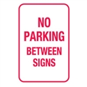 T&P SIGN NO PARKING BETW.. 300X450 MTL