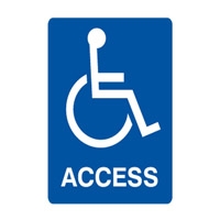 ACCESS SIGN ACCESS 300X450 MTL