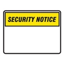 BLANK SIGN PANEL SECURITY.. 600X450 POLY