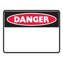 BLANK SIGN PANEL DANGER 600X450 POLY