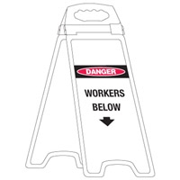 DELUXE FLOOR STAND DANGER WORKERS BELOW