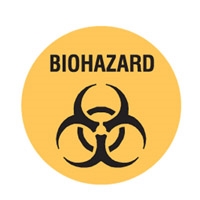 FLOOR SIGN BIOHAZARD