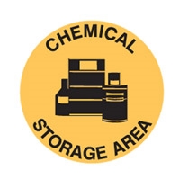 FLOOR SIGN CHEMICAL STORAGE AREA