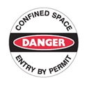 FLOOR SIGN DANGER CONFINED SPACE ENTRY..