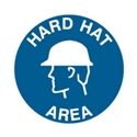 FLOOR SIGN HARD HAT AREA