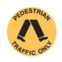 FLOOR SIGN PEDESTRIAN TRAFFIC ONLY