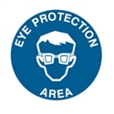 FLOOR SIGN EYE PROTECTION AREA