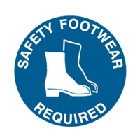 FLOOR SIGN SAFETY FOOTWEAR REQUIRED