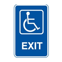 ACCESS SIGN EXIT 300X450 REF A