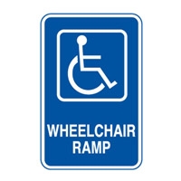 ACCESS SIGN WHEELCHAIR RA.. 300X450 MTL