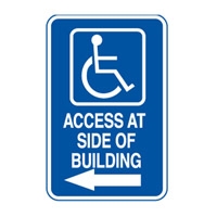 ACCESS SIGN ACCESS AT SIDE.. 300X450 MTL