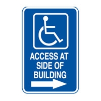 ACCESS SIGN ACCESS AT SIDE.. 300X450 MTL