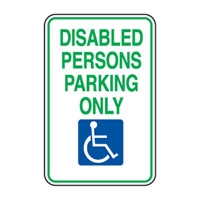 ACCESS SIGN DISABLED PERSON..300X450 MTL
