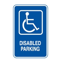 ACCESS SIGN DISABLED PARKING 300X450 MTL