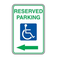ACCESS SIGN RESERVED PARKING 300X450 MTL