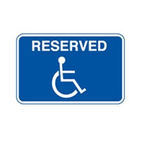 ACCESS SIGN RESERVED 450X300 MTL