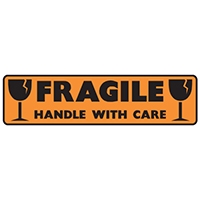 SHIP LABELS FRAGILE HANDLE WITH..50X200