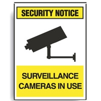 SURV SIGN SURVEILLANCE CAMERAS.. SS