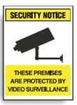SURV SIGN THESE PREMISES ARE PROT.. POLY