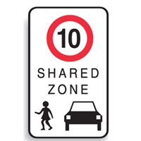 SCHOOL SIGN 10 SHARED ZONE 450X750 REF A