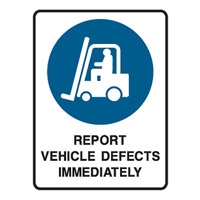 REPORT VEHICLE DEFECT..225X300 POLY