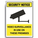 SURV SIGN VIDEO SURVEILLANCE IN USE..MTL