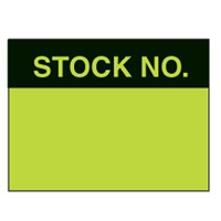 JUMBO PAPER WRITE ON LABELS STOCK NO.