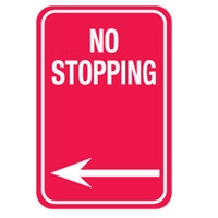 NO STOPPING ARR/L 300X450 MTL