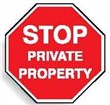 MULTI-WORD STOP SIGN STOP PRIVIATE PRO..