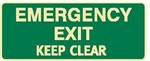 EXIT&EVAC SIGN EMERGENCY EXIT..LUM SS