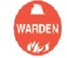 HARD HAT SPECIALTY EMBLEMS - WARDEN