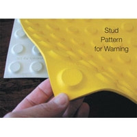 FLOORING TACTILE WARNING SAFETY YELLOW