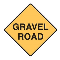 REG TRAFFIC SIGN GRAVEL ROAD