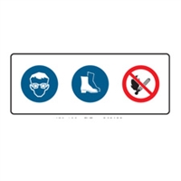 MULTI COND SIGN SAFETY SYMS 450X180 MTL