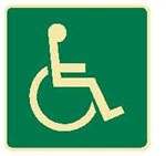 EXIT&EVAC SIGN DISABLED ACCESS SYM LUMSS
