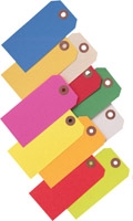 BLANK FLURO PAPER TAGS SIZE 7 ORG PK1000