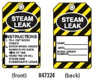 EQUIP SERV TAGS STEAM LEAK..PK5