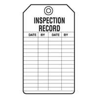 EQUIP SERV TAG INSPECTION RECORD PK5