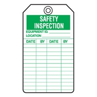 EQUIP SERV TAGS SAFETY INSPECTION PK5